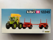 KIBRI 12245 MB Tractor w/Log Trailer "Palfinger", Scale H0 1/87, Ref. A001, usado comprar usado  Enviando para Brazil