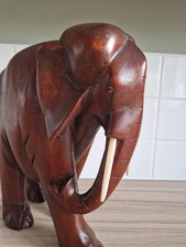 Wooden carved elephant for sale  HIGH WYCOMBE