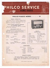 Rádio antigo Philco Home Radio Service modelo 79 comprar usado  Enviando para Brazil