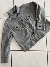 Kurze graue flanelljacke gebraucht kaufen  München