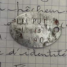 Plaque identite ww1 d'occasion  France