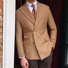 Usado, Blazer masculino terno fino blazer moda terno peito duplo casual jaqueta da moda comprar usado  Enviando para Brazil