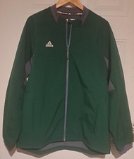 Jaqueta Adidas Verde Cinza Forrada com Zíper Completo Masculina Bolsos Grandes EXCELENTE, usado comprar usado  Enviando para Brazil