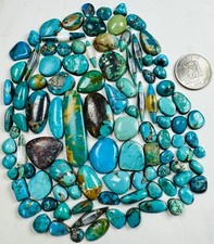 Lote de 100 hermosas cabinas turquesa para joyería nativa americana y SW 476 quilates segunda mano  Embacar hacia Mexico