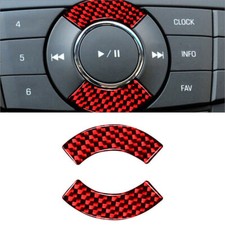 Usado, Guarnição de tampa de botão de controle multimídia de fibra de carbono vermelha para Chevrolet Cruze comprar usado  Enviando para Brazil