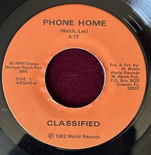 Classified - Phone Home / Retro Con Carne 1982 7” Private Press 45 Orlando Funk comprar usado  Enviando para Brazil