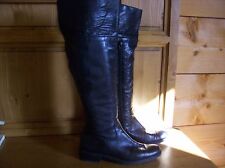 Bottes cuir noir d'occasion  Saint-Malo