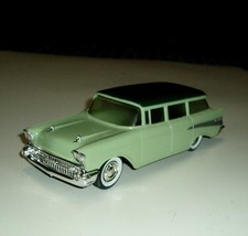 1957 Chevrolet Belair Station Wagon SMP MODELO PROMOCIONAL 2 tons verde chassi de plástico comprar usado  Enviando para Brazil