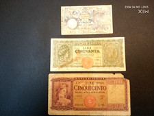 Lotto14 n.3 banconote usato  Trambileno