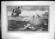 Old antique print for sale  UK