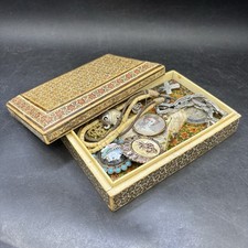 Wooden inlayed trinket for sale  CULLOMPTON