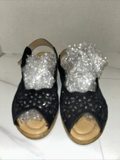 Sandálias anabela Spring Step Orella couro preto tamanho 7 femininas comprar usado  Enviando para Brazil