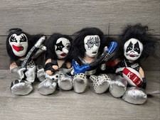 Vintage 1998 KISS Bean Bag Conjunto de Boneca de Pelúcia (4) Novo Com Etiquetas Gene Paul Peter Ace comprar usado  Enviando para Brazil