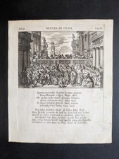 Wedding at Cana, Icones Biblicae, Veronese, Küsel, Stampa 1679 comprar usado  Enviando para Brazil