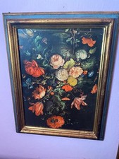 Quadro vintage fiori usato  Gergei