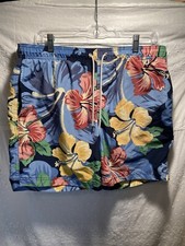 Maiô masculino Lands End 8" vôlei tamanho M natação fitness presente floral comprar usado  Enviando para Brazil