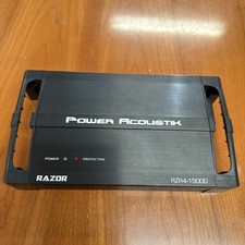 Amplificador Power Acoustik RZR4-1500D 4 canais classe D alcance total 1500W máx. comprar usado  Enviando para Brazil