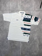 Camiseta polo de tênis retrô vintage anos 90 Adidas original branca tamanho G masculina comprar usado  Enviando para Brazil