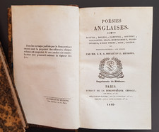 Livres poésie anglaises d'occasion  Trévoux