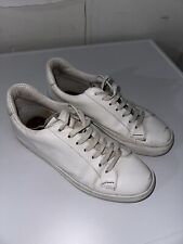Sneaker pelle bianca usato  San Giuseppe Vesuviano