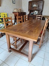 Table rustique noyer d'occasion  Bourgoin-Jallieu