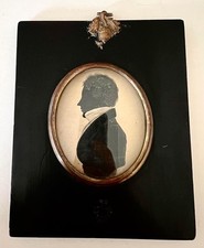antique portrait miniatures silhouettes for sale  UK