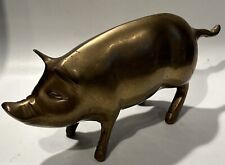 Vintage brass pig for sale  PAISLEY