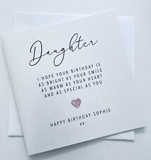 Personalised daughter birthday for sale  LONDON