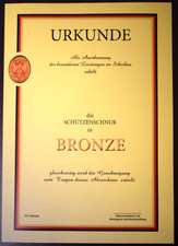 Bundeswehr urkunde schützensc gebraucht kaufen  Schenefeld