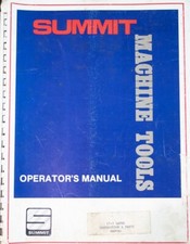 Summit lathe instructions for sale  Port Richey