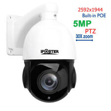 Câmera cúpula POE 30X ZOOM HD 5.0MP externa PTZ IP velocidade impermeável corte infravermelho branca comprar usado  Enviando para Brazil