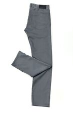 Jeans Hugo Boss 5 bolsos Delaware slim fit em gabardine stretch cinza escuro comprar usado  Enviando para Brazil