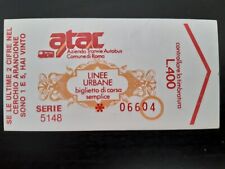 Biglietti autobus / metro - Atac Roma anni '80 na sprzedaż  Wysyłka do Poland