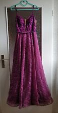 Abendballkleid lila glitzer gebraucht kaufen  Hamburg