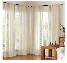 Linen blend curtain for sale  Chatsworth