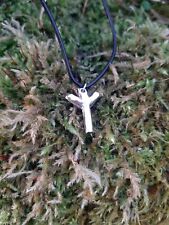 Colar Runa Viking - Estanho Fundido e Martelado - Algiz - Runa de Proteção, usado comprar usado  Enviando para Brazil