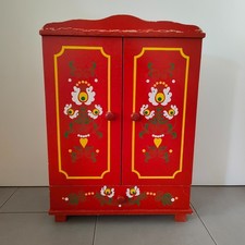 Vintage puppenschrank rot gebraucht kaufen  Gunzenhausen