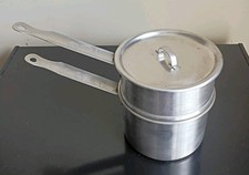 Usado, Conjunto de panela de caldeira dupla Vollrath 77020 tampa de aço inoxidável 2 quartos comprar usado  Enviando para Brazil