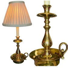 Brass candlestick lamp for sale  Naples