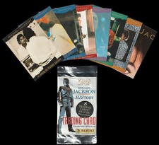 Michael Jackson Lot Pack Set PANINI 8 Cartes Trading Cards Card OFFICIAL 1996 comprar usado  Enviando para Brazil