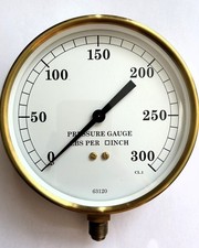 Brass steam pressure for sale  HALESOWEN