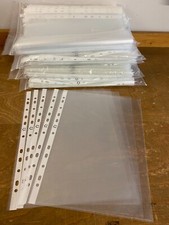 Clear punched pockets for sale  CHICHESTER