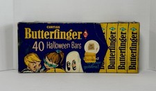 Curtiss 2 centavos Butterfinger Halloween barra de doces caixa de loja com truques ou guloseimas comprar usado  Enviando para Brazil