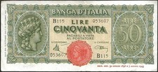 Italie billet lire d'occasion  Gallardon