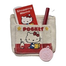 Vintage 1976 Sanrio Hello Kitty Mini Bolsa de Moedas de Compras com Almofada e Lápis comprar usado Vintage 1976 Sanrio Hello Kitty Mini Bolsa de Moedas de Compras com Almofada e Lápis comprar usado  Enviando para Brazil