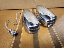 BUZINA DE BICICLETA VINTAGE CROMADA RU DUPLA COM BOTÃO E MONTAGEM comprar usado  Enviando para Brazil