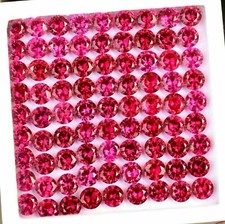 Lote de 30 peças de pedra preciosa de qualidade AA+ rubi natural CERTIFICADO vermelho redondo tamanho 6 mm comprar usado  Enviando para Brazil