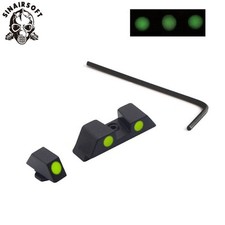 Usado, Pistola tática de fibra óptica visão noturna mira brilhante para Glock 17 19 22 24 26 33 comprar usado  Enviando para Brazil