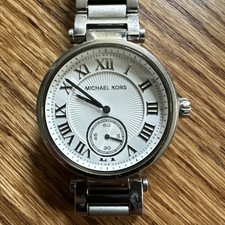 Usado, Relógio feminino Michael Kors Skylar mostrador prata aço inoxidável MK5866 comprar usado  Enviando para Brazil