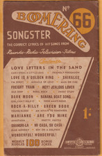 BOOMERANG SONGSTER ALBERT SYDNEY LIVRO NÚMERO 66 comprar usado  Enviando para Brazil